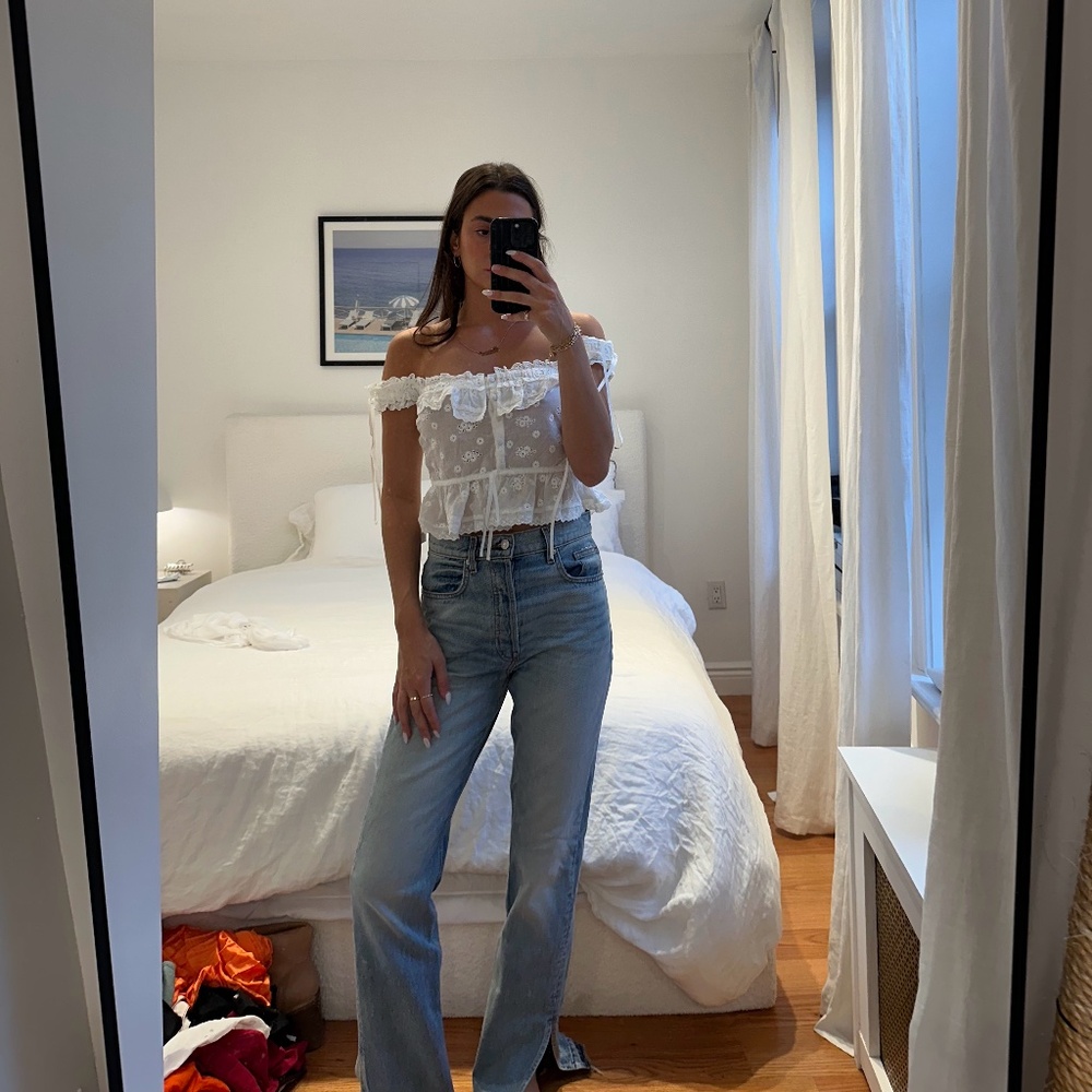 For Love and Lemons Eyelet Top